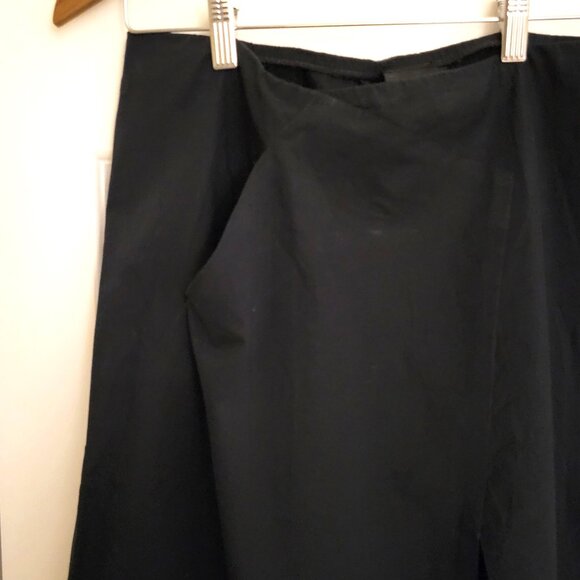 DKNY Women's Cotton midi A-line Skirt / Black / US 2 - Picture 3 of 15